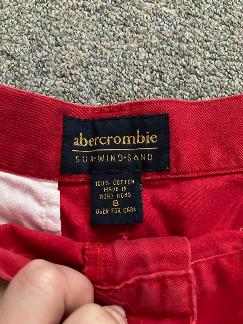 Women’s Red Abercrombie Shorts Size 8 - Picture 2 of 9